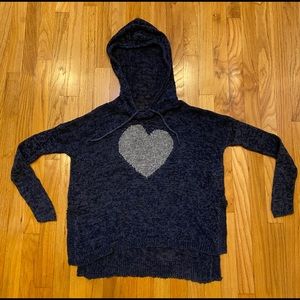 Abercrombie & Fitch  heart hoodie sweater